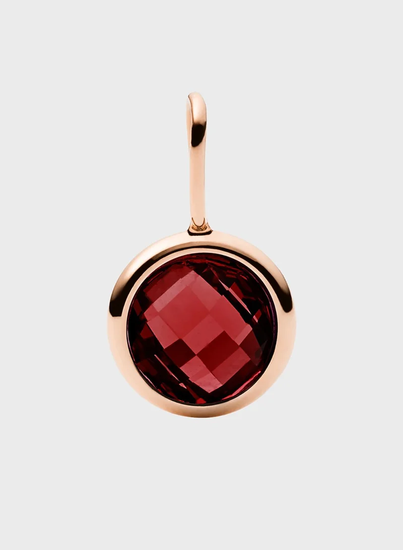 FOSSIL Garnet Charm