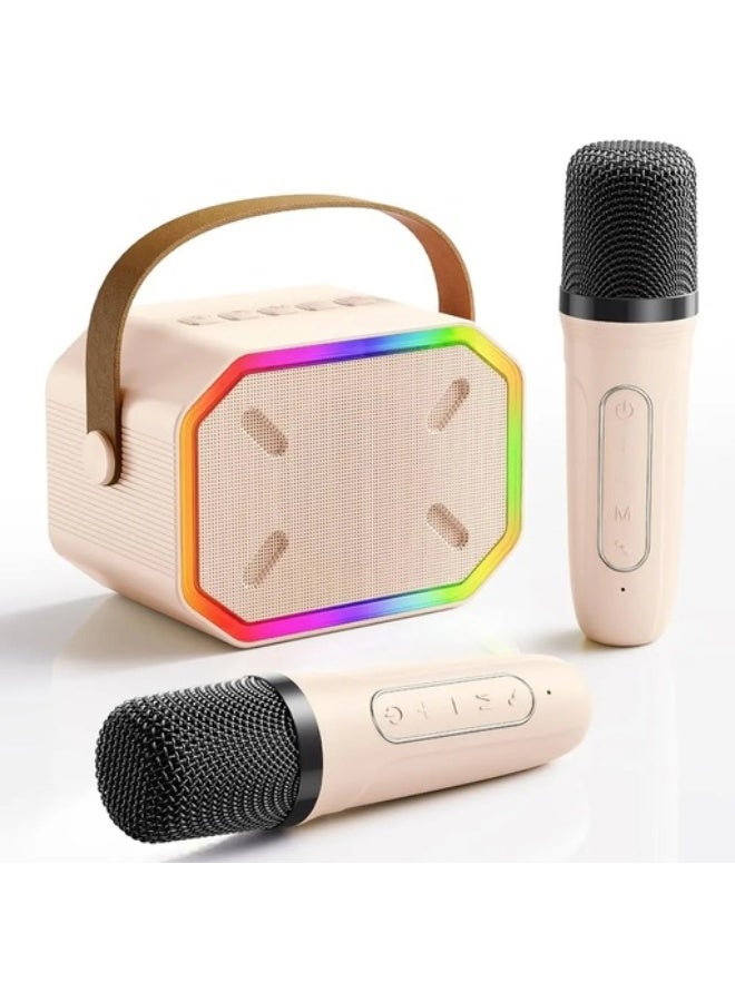 ANSTY HF-017 Portable Party Speaker with Wireless Microphone - High-Fidelity Sound, RGB Light Effects, Perfect for Karaoke and Outdoor Events - Image 2