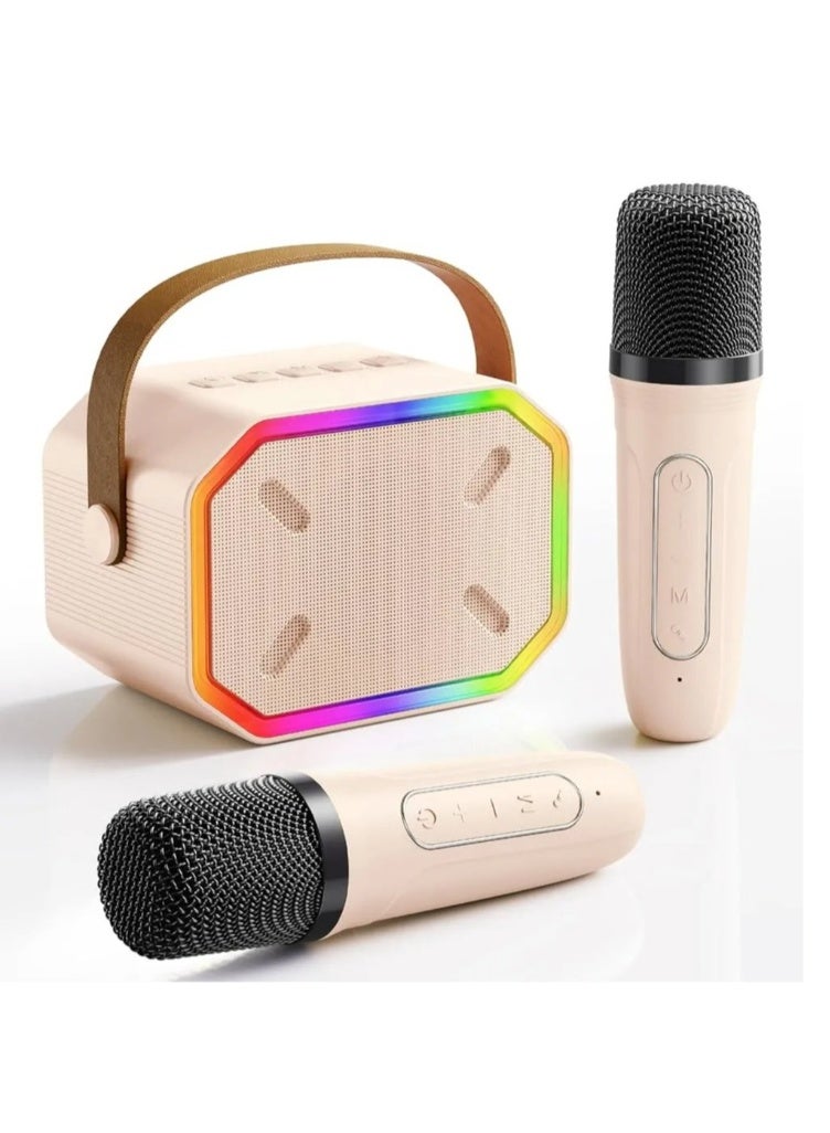 ANSTY HF-017 Portable Party Speaker with Wireless Microphone - High-Fidelity Sound, RGB Light Effects, Perfect for Karaoke and Outdoor Events - Image 1