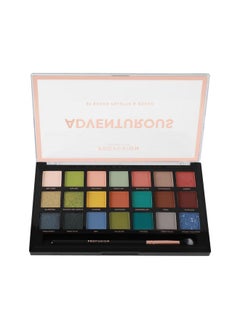 Profusion Cosmetics Adventurous 21 Shade Eyeshadow Palette & Brush Earthy Tones Rich Pigments Blendable Colors  - Image 3