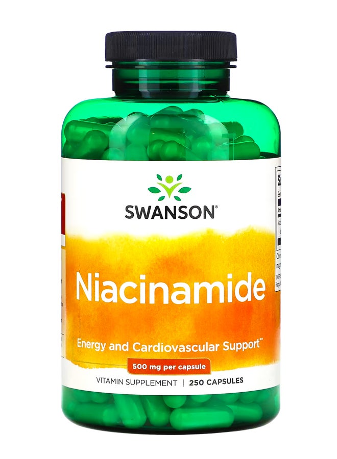 SWANSON Niacinamide 500 mg 250 Capsules