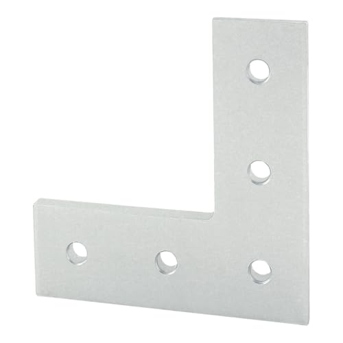 80/20 8020 4481 15 Series Aluminum 5 Hole L Flat Plate Bracket Straight Mounting Connector Bracket for 8020 T Slot Extruded Aluminum Extrusion Clear Anodize 10 - Image 3