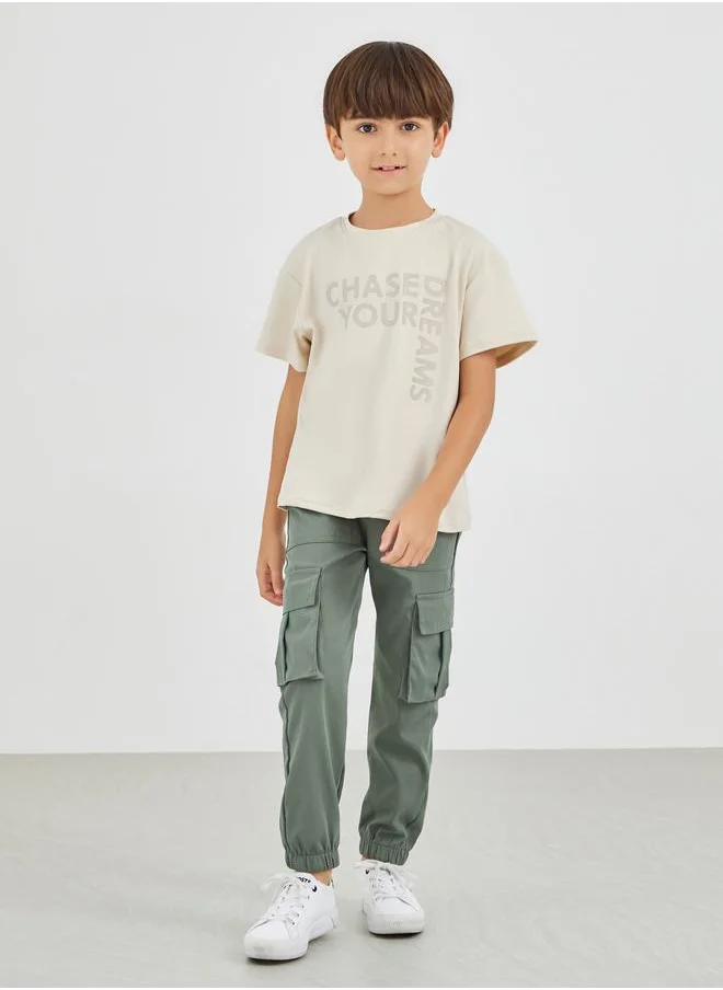 Styli Styli Slogan Print Round Neck T-Shirt