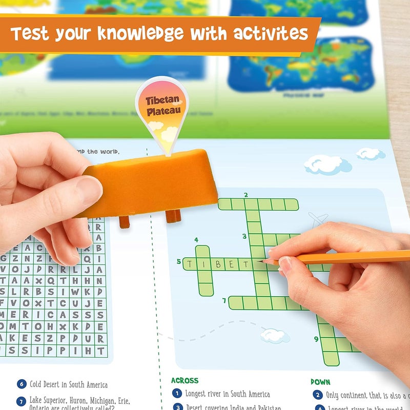 Mapology Physical Features | World Map for Kids | 3D Puzzles for Kids Ages 8-10 | Educational Toys for Kids 8-12 | Gifts for Boys & Girls 8-12 | Building Toys Gift For Birthday and Christmas - Image 5