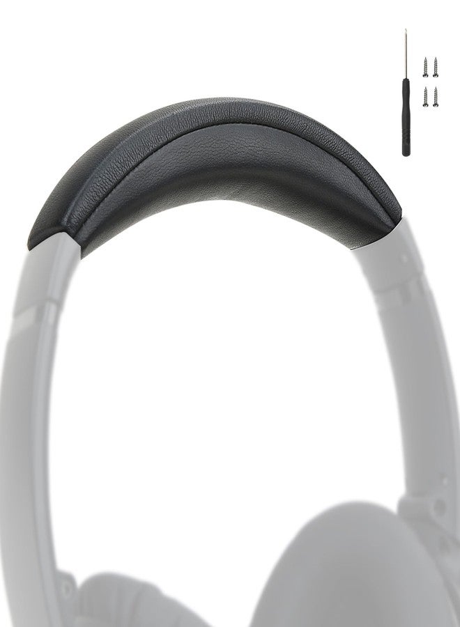 EARROCK Headband Pad for Bose QuietComfort 45 QC35 QC35II QC45 Headphones with Protein Leather and Memory Foam (Black) - Image 1
