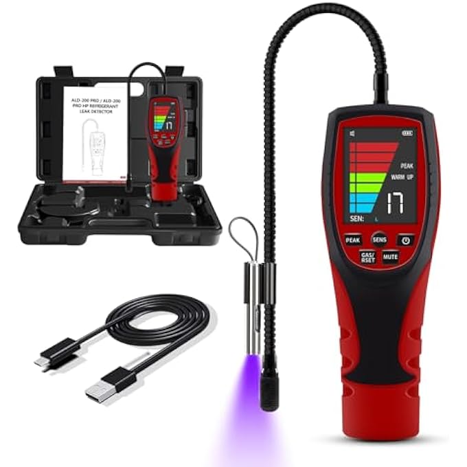 ALD-200 PRO HP KLTEMITTEL LECKSUCHGERT FR WRMEPUMPEN, REFRIGERANT LEAK DETECTOR, FREON-LECKSUCHGERT ERKENNT R22, R134A, R415B, FCKW, HFCKW, HFKW, KOHLENWASSERSTOFFE, HFO - Image 2