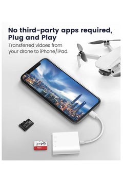 Arabest SD Card Reader for iPhone iPad,Oyuiasle Trail Game Camera SD Card Reader Viewer,Memory Card Reader Adapter with SD & MicroSD Card Slots,Plug and Play Brand: Oyuiasle  - Image 5