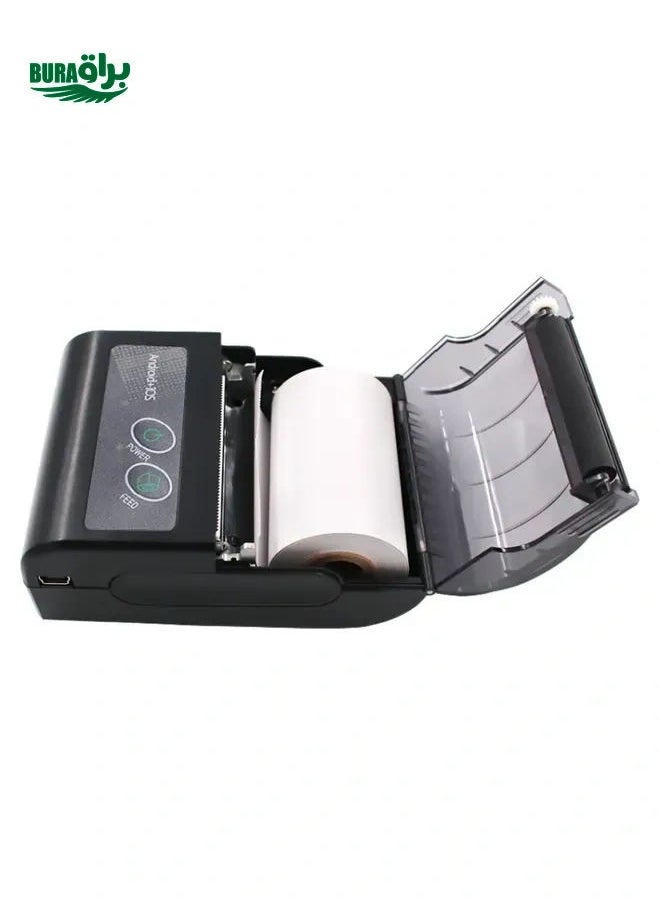Generic 58HB6 Portable Bluetooth Thermal Printer Label Takeaway Receipt Machine, Supports Multi-Language & Symbol/Picture Printing, Model: EU Plug (Brazilian Portuguese)  - Image 3