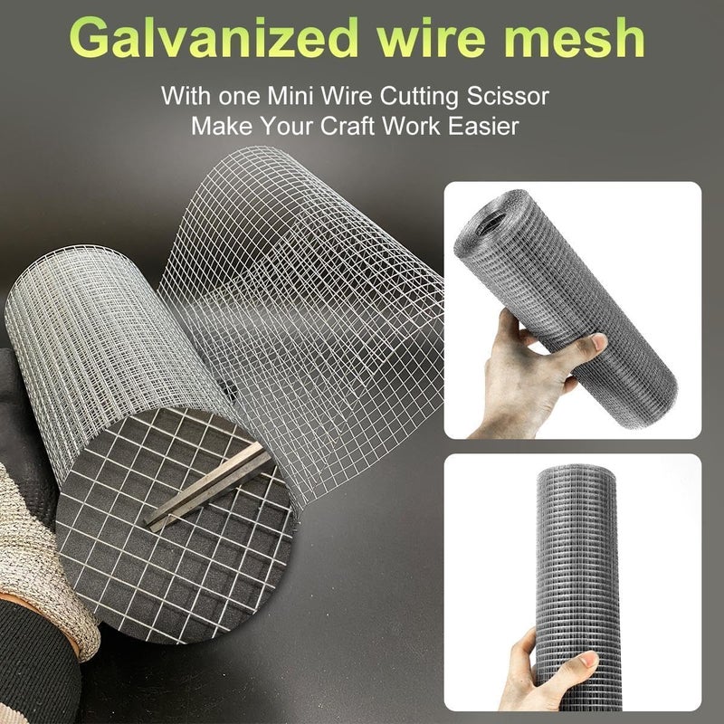 Atoke 6mx400mm Rodent Proofing Wire Mesh,Galvanised Welded Metal Rat Proof Mesh Sheet,Versatile Wire Mesh Roll for Vents,Air Brick, Windows, Door, Garden and DIY Project - Image 4