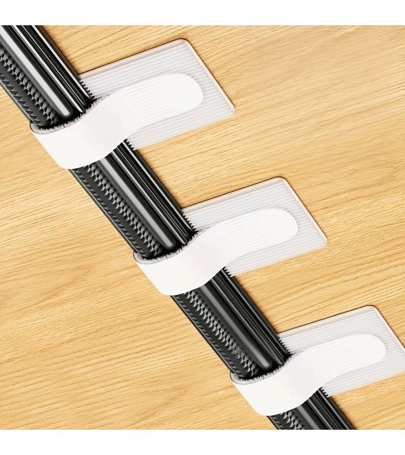 10 Pcs Random Color Nylon Cable Clips Desk Organizer for Computer Cords - Image 2