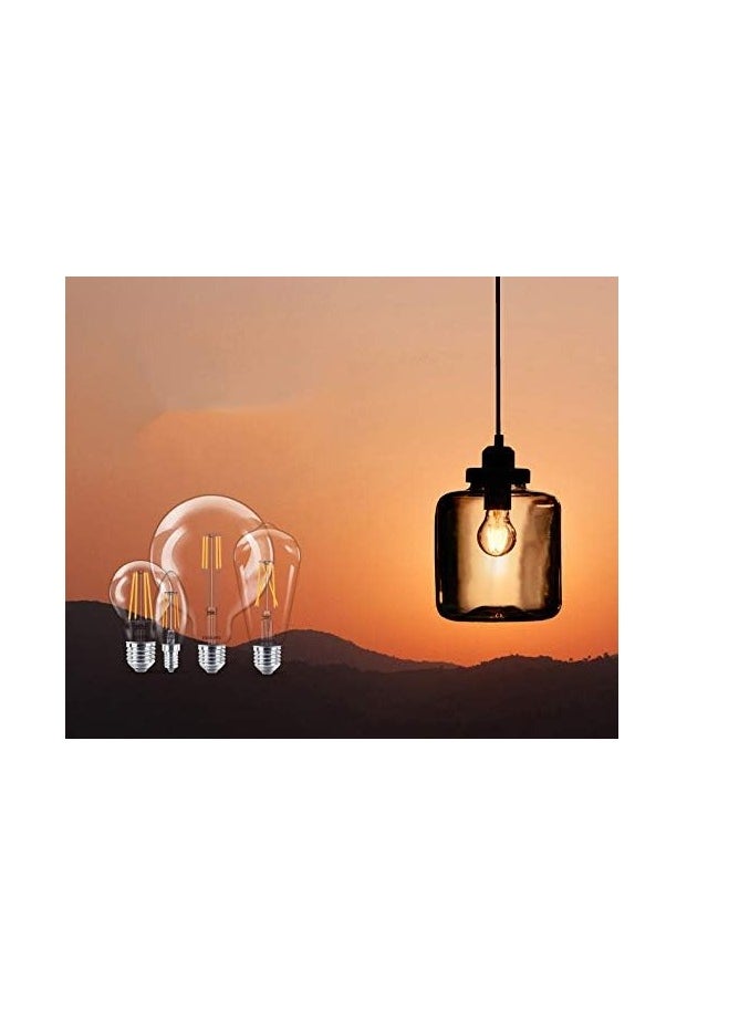 ESNCO E27 LED Bulbs Globe Vintage Filament Led Light Bulbs 8W 850LM(Equal. 75W) G95 No Flicker Edison Screw LED Bulbs, 2700K,Non-dimmable, 2 Packs(G95-E27)  - Image 3