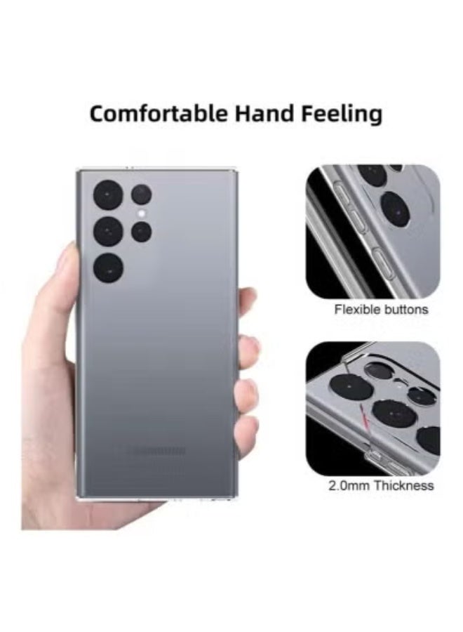 JAJEEK Crystal Clear Soft TPU Case for Samsung Galaxy S24 Ultra – Slim Shockproof Transparent Back Cover with Anti-Yellowing, Scratch Protection, Flexible Silicone Shell with Precise Cutouts for Buttons & Camera – Lightweight, Durable Fit - Image 5