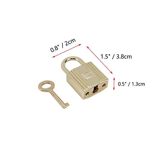 Pastlla 4 Pcs Mini Padlock Metal Padlock Mini Small Lock Luggage, Backpack, Diary, Bag，Jewelry Box Lock with Key，Golden - Image 2