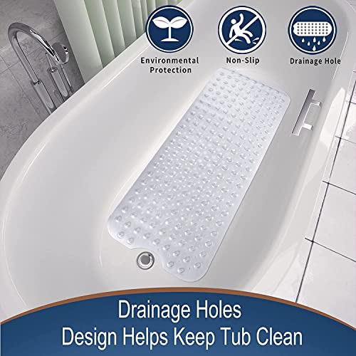 TAGPR Door mat Bathroom mats Anti Slip for Entrance Floor Foot Skid Bathtub Bath Shower Suction Cups (Design 7 | 100 X 40) - Image 2
