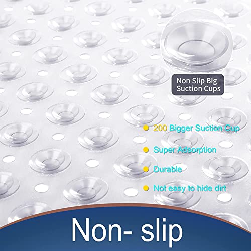 TAGPR Door mat Bathroom mats Anti Slip for Entrance Floor Foot Skid Bathtub Bath Shower Suction Cups (Design 7 | 100 X 40) - Image 3