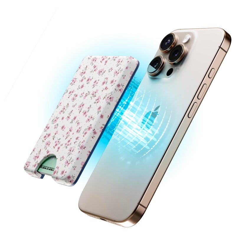 Casely MagWallet | Cottage Charm | Cottagecore | Slim Wallet Card Holder | Compatible with MagSafe | Soft-Touch Hard Silicone | Holds Up to 3 Cards - Image 4