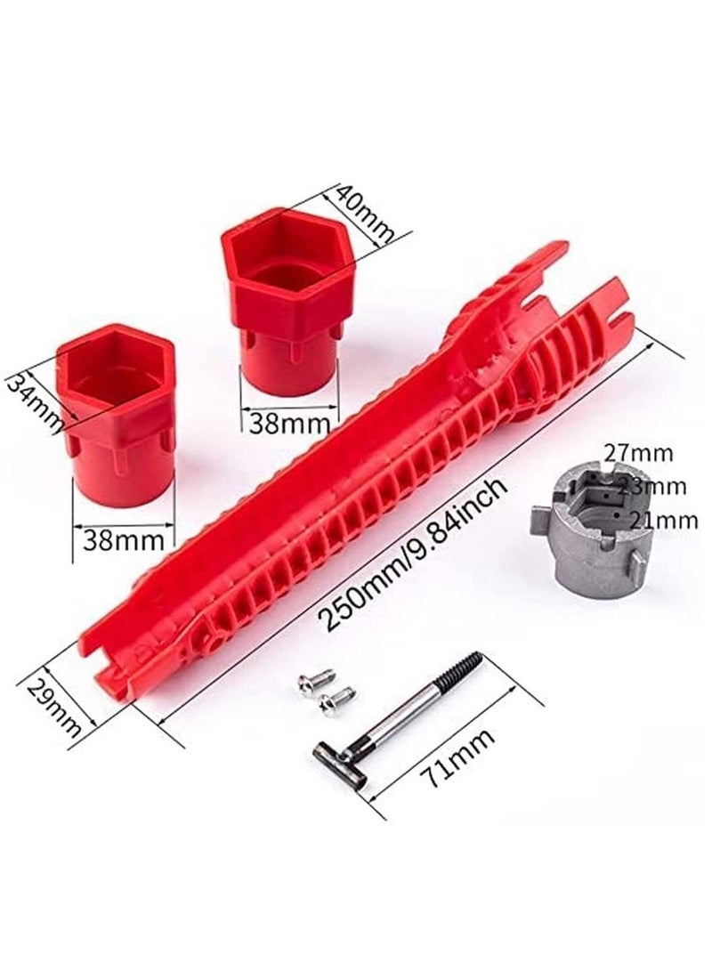 Faucet and Sink Wrench 8 in 1,Multi-purpose Faucet Wrench Tool,Basin Wrench Plumbing Tools with Gradienter For Plumbers And Homeowners - Image 3