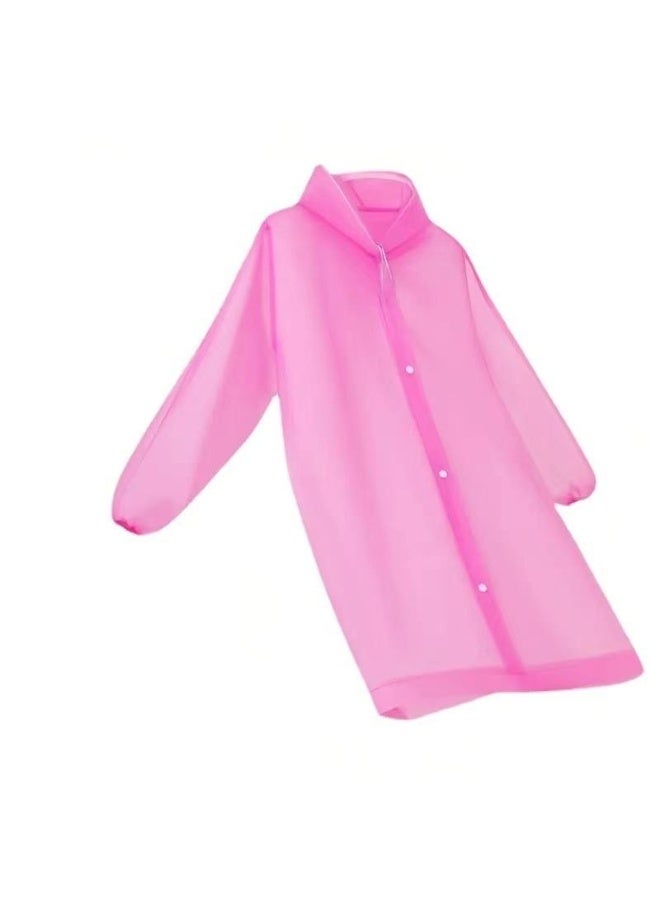 للجنسين للجنسين للسفر في الهواء الطلق مقاوم للماء مقنع الرباط سترة واق من المطر ملابس واق من المطر - Image 3