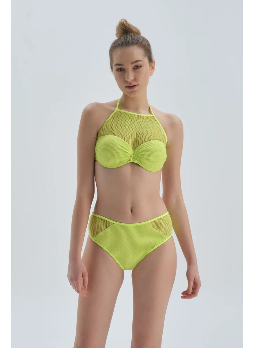 dagi Pistachio Green Halter Neck Bikini Top
