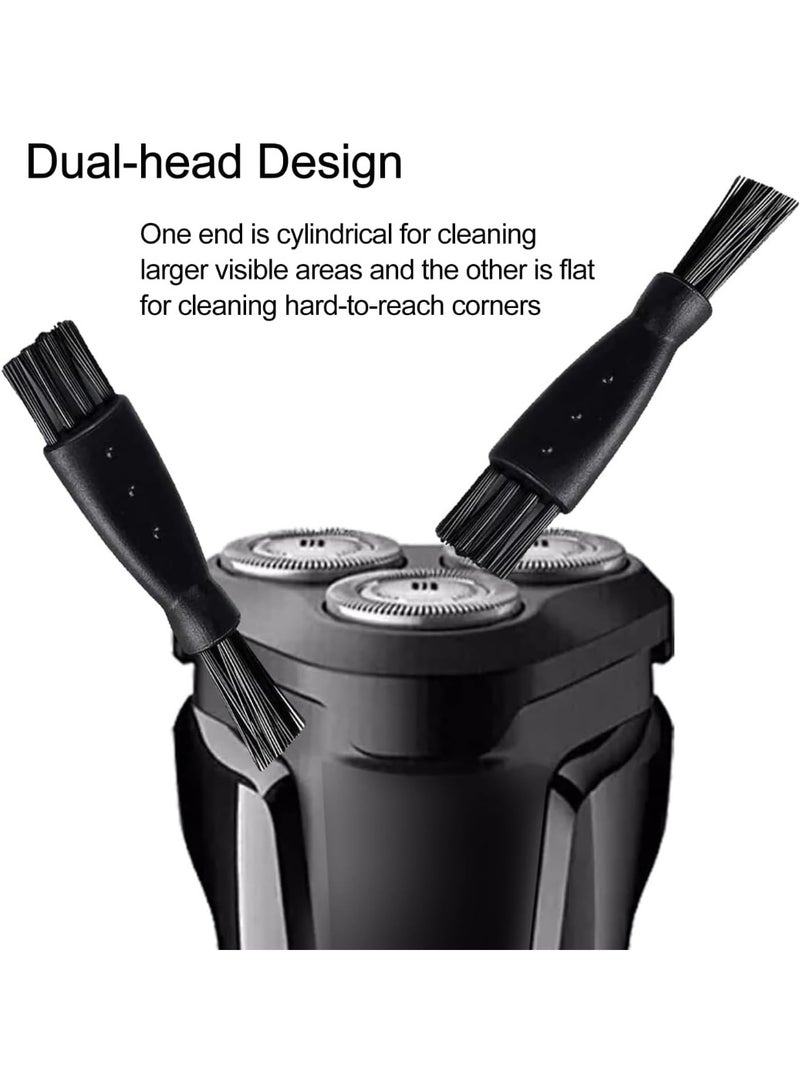 10 قطع من فرشاة تنظيف ماكينة الحلاقة، فرشاة تنظيف ماكينة قص الشعر ذات الطرفين، فرشاة تنظيف الحلاقة البديلة لإزالة حطام اللحية والغبار - Image 4