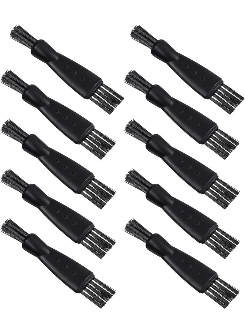 10 قطع من فرشاة تنظيف ماكينة الحلاقة، فرشاة تنظيف ماكينة قص الشعر ذات الطرفين، فرشاة تنظيف الحلاقة البديلة لإزالة حطام اللحية والغبار - Image 1