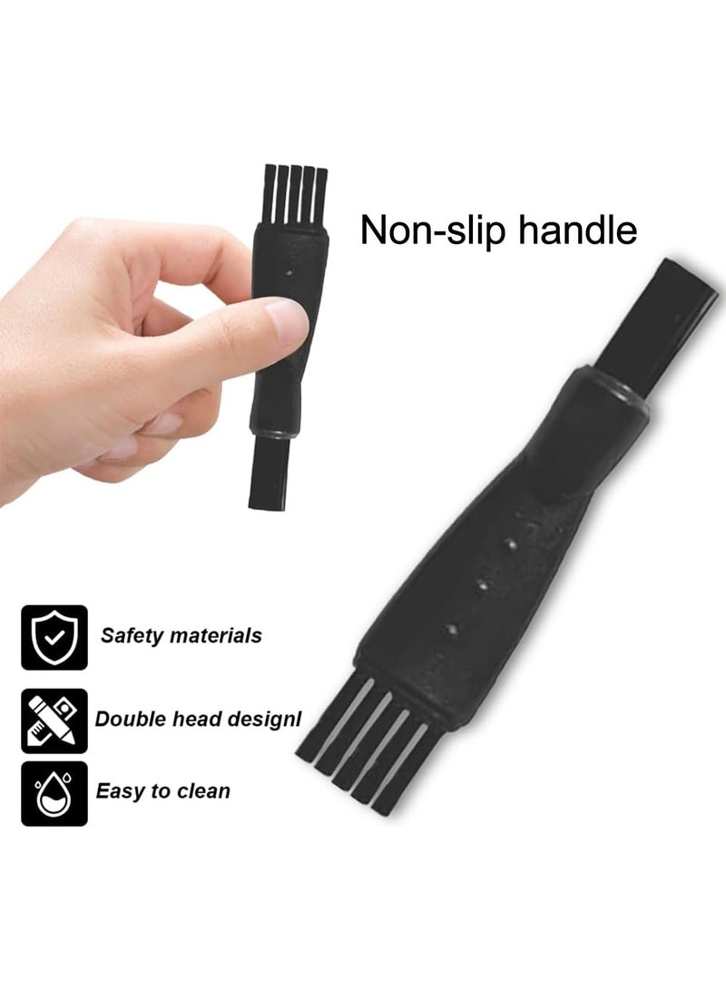 10 قطع من فرشاة تنظيف ماكينة الحلاقة، فرشاة تنظيف ماكينة قص الشعر ذات الطرفين، فرشاة تنظيف الحلاقة البديلة لإزالة حطام اللحية والغبار - Image 5