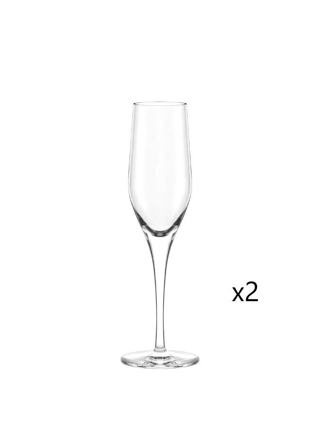 Stolzle Exquisit Champagne Flute Glass 175 ml- Set of 2 - Image 1