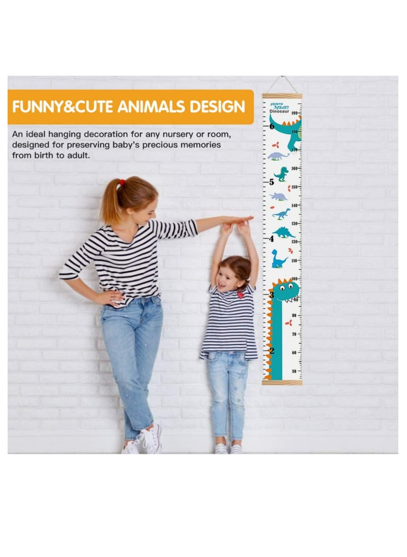 Generic Growth Chart for Kids, Height Chart for Kids/Boys/Girls/Baby, Canvas & Wooden, Removable Growth Height Chart  - Image 5