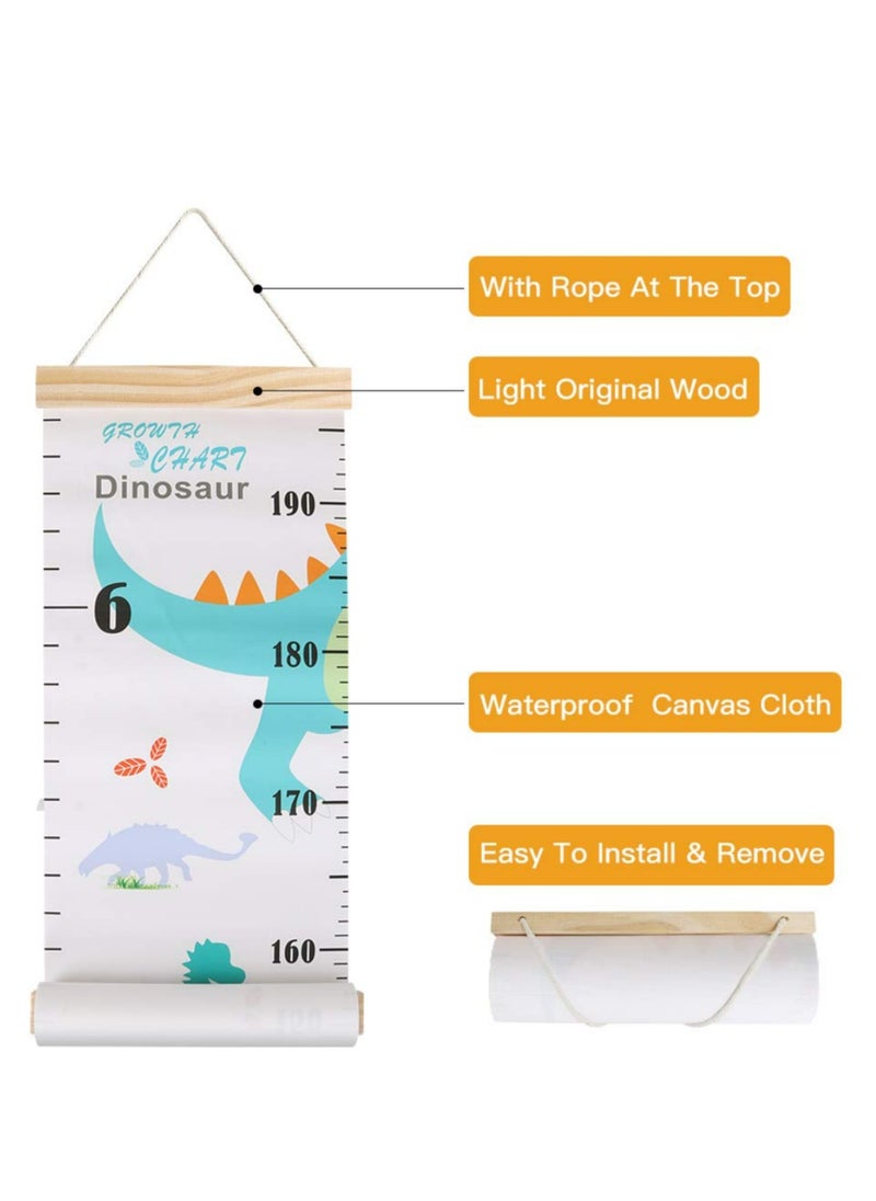 Generic Growth Chart for Kids, Height Chart for Kids/Boys/Girls/Baby, Canvas & Wooden, Removable Growth Height Chart  - Image 2