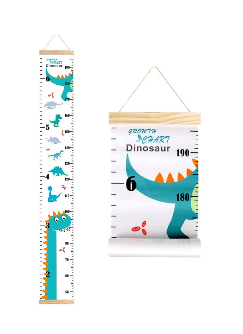 Generic Growth Chart for Kids, Height Chart for Kids/Boys/Girls/Baby, Canvas & Wooden, Removable Growth Height Chart  - Image 1