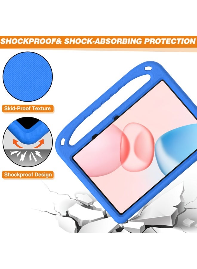 Cover for Honor Pad 10 12.1 Inch Released 2025 Tablet Case for Kids - Durable Lightweight EVA Shockproof Protective Handle Stand Cover Compatible with Honor Pad 10 12.1" (Blue) - Image 4
