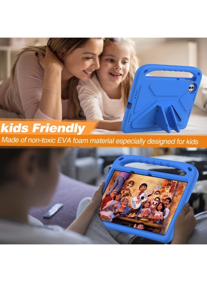 Cover for Honor Pad 10 12.1 Inch Released 2025 Tablet Case for Kids - Durable Lightweight EVA Shockproof Protective Handle Stand Cover Compatible with Honor Pad 10 12.1" (Blue) - Image 3
