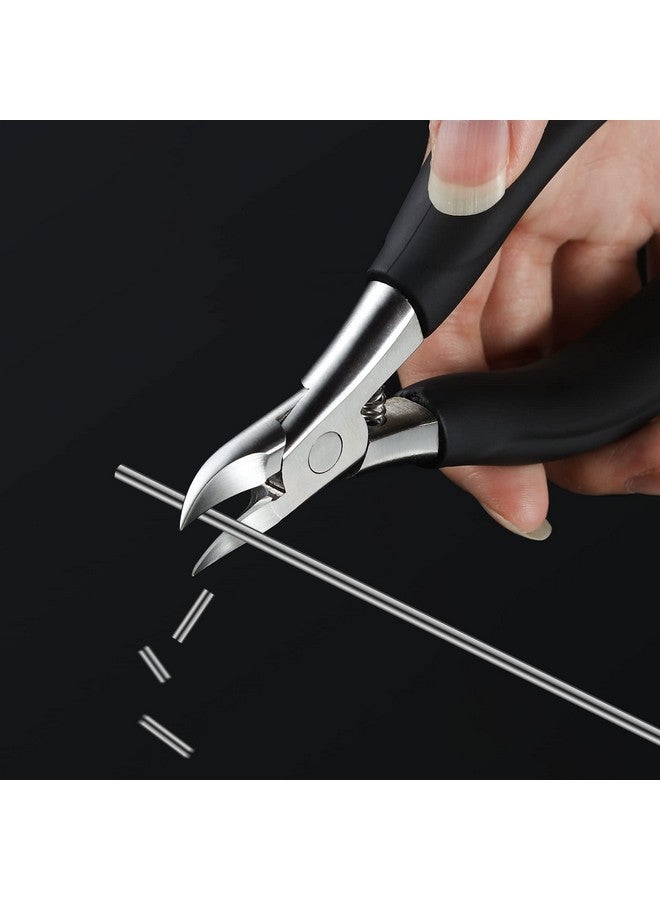 BEZOX Ingrown Toenail Clippers - Precision Thick Toe Nail Clipper for Ingrown and Curly Nails, Comfort Grip Fingernail Clipper, Ergonomic Handle Toenail Scissors for Seniors - Image 4
