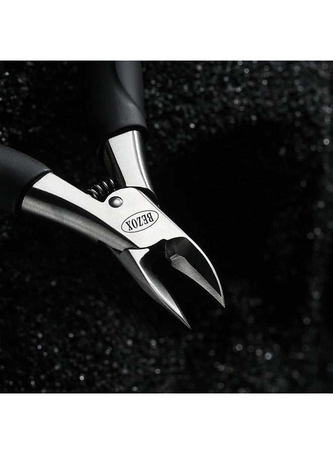 BEZOX Ingrown Toenail Clippers - Precision Thick Toe Nail Clipper for Ingrown and Curly Nails, Comfort Grip Fingernail Clipper, Ergonomic Handle Toenail Scissors for Seniors - Image 2