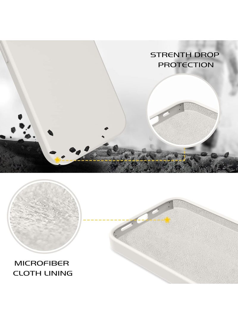 ACLIX Silicone Case Compatible with iPhone 13 and iPhone 14, Slim Liquid Silicone, Layers of Soft Gel Rubber Shockproof, Protective Phone Case Cover with TPU Lining Compatible With iPhone 13 and iPhone 14 (Stone) - Image 5
