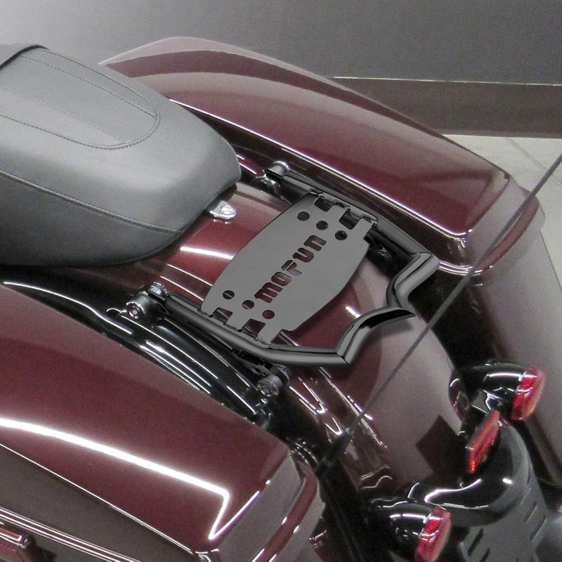 Mofun Luggage Rack Rear Grab Handles Bracket Kit Black for Harley Touring 2009-2024 - Image 5