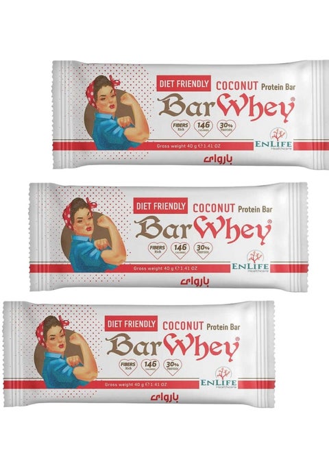 High-Protein Low Fat Diet Friendly Coconut Protein Bar (3 Bar)