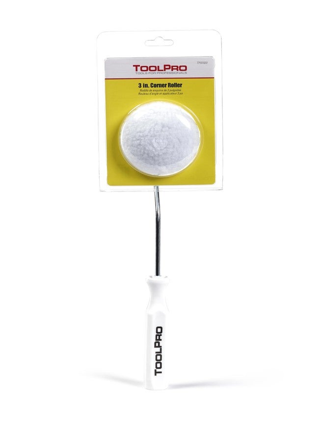 ToolPro Professional Grade 3 Inch Corner Roller & Applicator for Applying Drywall Mud to Corners - Image 1