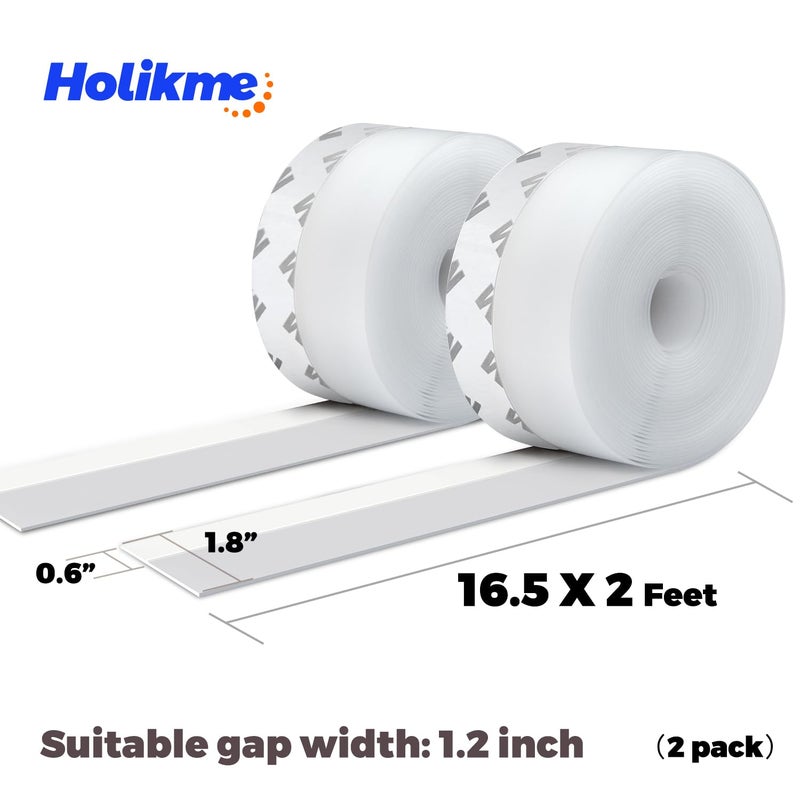 Holikme Weather Stripping Door Seal Strip 33 Feet, Sealing Sticker Sealing Tape for Door Draft Stopper Adhesive for Doors, Suitable for Windows, Doors - Image 4