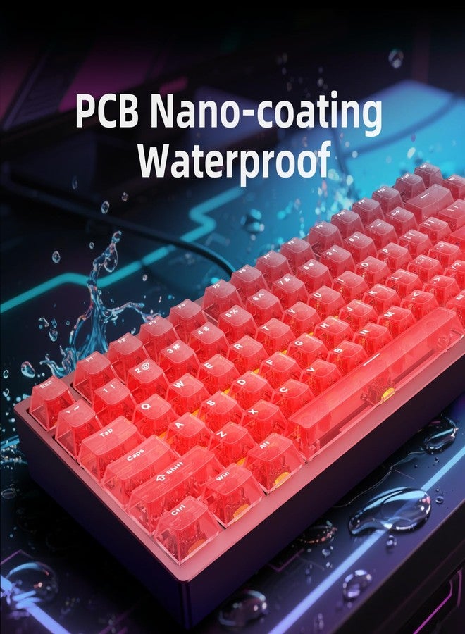 IROK MG75MAX 81 Keys Wired Magnetic Switch Keyboard, 256KHZ Single Key Scan Rate, PCB Nano-Coating Waterproof, Hall Effect, 8KHZ/ARGB/CNC Aluminum Gaming Keyboard(Red) - Image 2