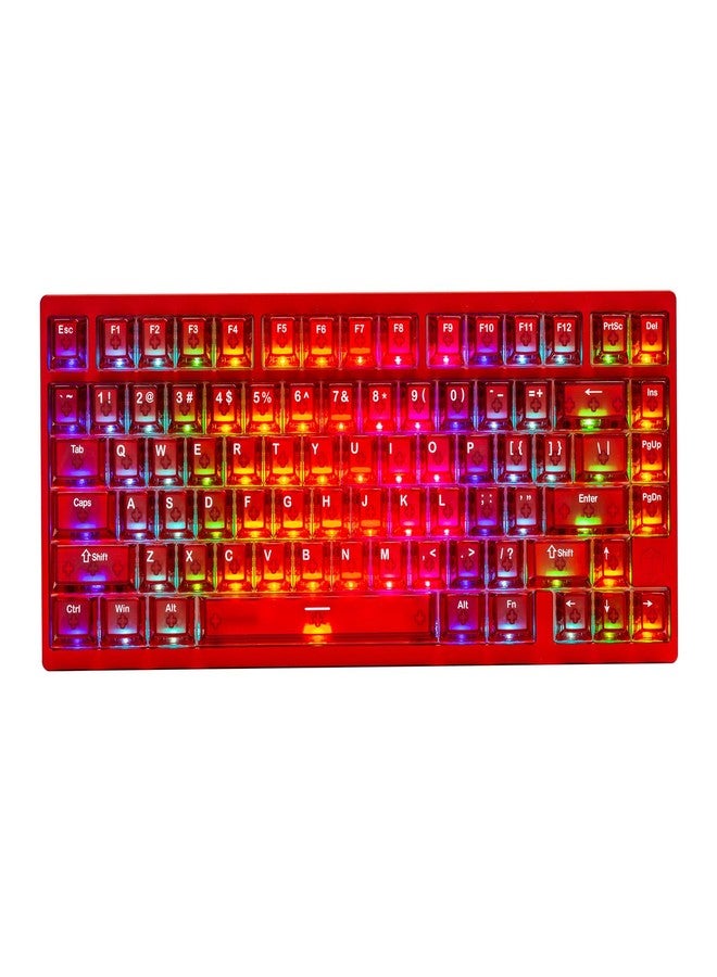 IROK MG75MAX 81 Keys Wired Magnetic Switch Keyboard, 256KHZ Single Key Scan Rate, PCB Nano-Coating Waterproof, Hall Effect, 8KHZ/ARGB/CNC Aluminum Gaming Keyboard(Red) - Image 1