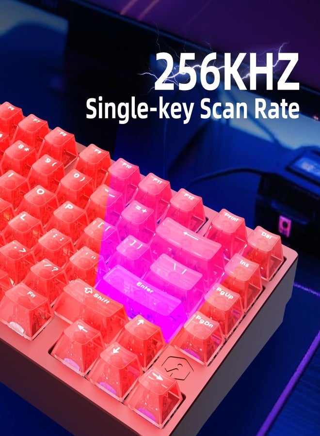 IROK MG75MAX 81 Keys Wired Magnetic Switch Keyboard, 256KHZ Single Key Scan Rate, PCB Nano-Coating Waterproof, Hall Effect, 8KHZ/ARGB/CNC Aluminum Gaming Keyboard(Red) - Image 5