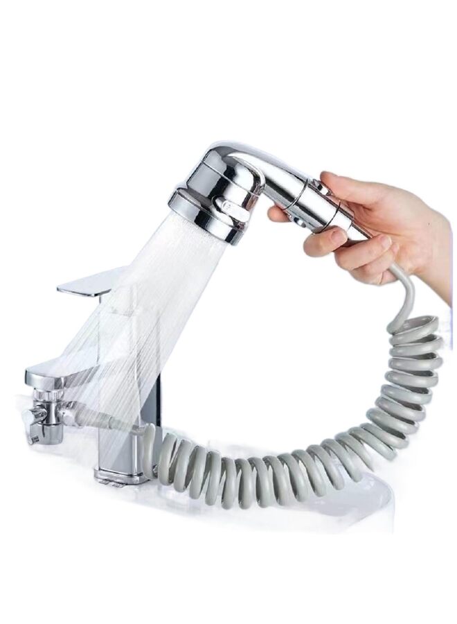 Shower Head Sink-Faucet Bathtub-Bathroom-Garden - Hose Sprayer Attachment? for Hair Washing & Pet Dog Rinse & B=KIDS Bath, ON/OFF Extension - Image 1