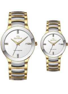 Water Resistant Analog Couple Watch Set