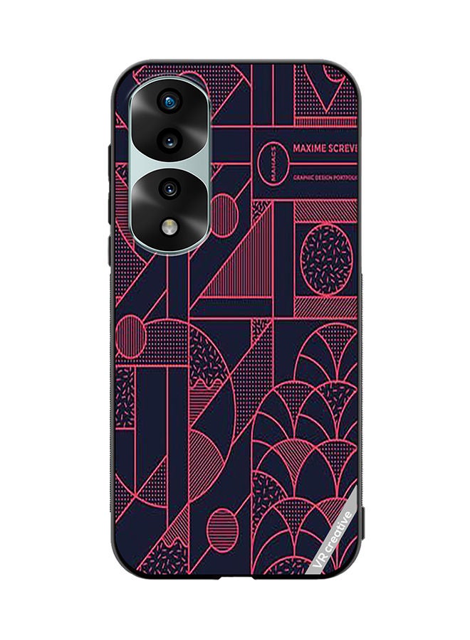 VR CREATIVE Protective Case Cover For Honor 70 Pro Geometric Design Multicolour - Image 1