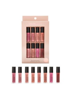 Manna Kadar Manna Kadar Lip Library Mini Liplocked Priming Gloss Stains MultiColored 8 Count 