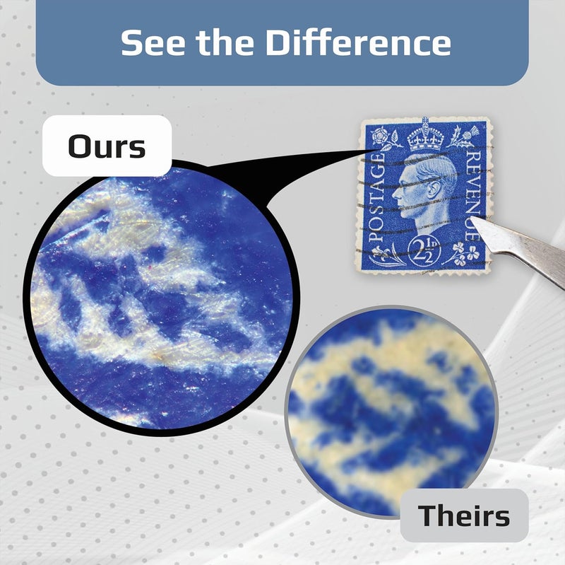 Carson ميكروسكوب رقمي محمول صغير للأطفال أو البالغين، تكبير دقيق 60x-120x، ميكروسكوب محمول مع مشبك للهاتف وتطبيق للهواتف الذكية (MM-350) - Image 4