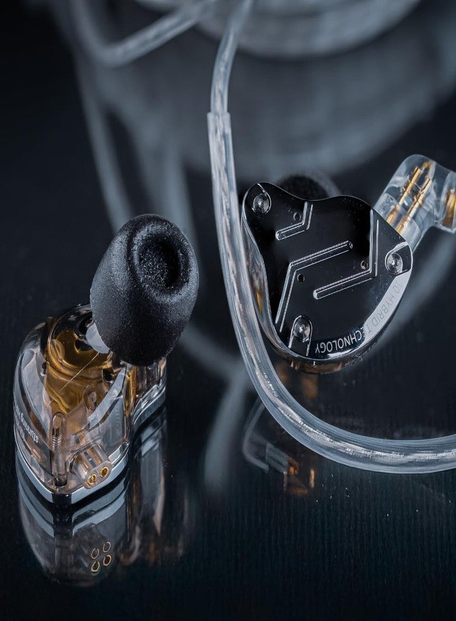 COMPLY أطراف أذن Comply Foam 500 Series Round 2.0 لسماعات KZ ZS10 Pro وZSX وAKG N5005 وMoondrop Aria وKato & Chu وFiiO FH7، متوفرة بأحجام متنوعة S وM وL، 3 أزواج - مع واقي TechDefender، أطراف أذن إسفنجية، صنع في الولايات المتحدة الأمريكية - Image 4