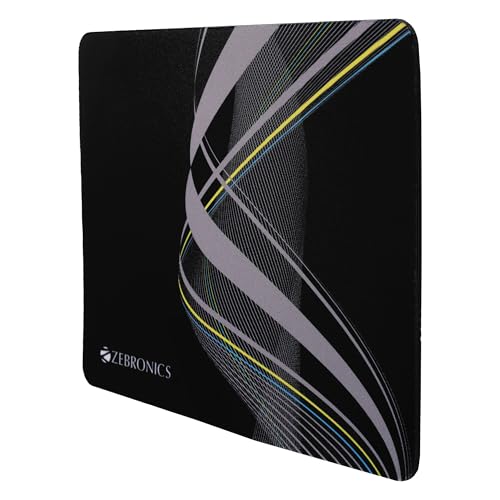 ZEBRONICS MSP-X1 Mouse Pad, for Speed and Precision Operation, Smooth Cloth Surface, Roll and Go, Optimised for All Mouse Sensors, Anti Slip Rubber Base, Surface of 232 x 182 mm - Image 2