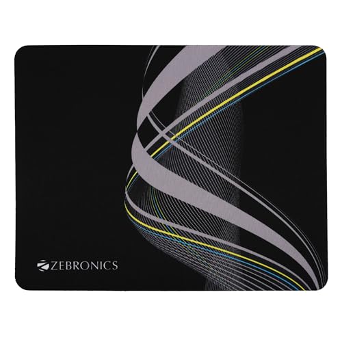 ZEBRONICS MSP-X1 Mouse Pad, for Speed and Precision Operation, Smooth Cloth Surface, Roll and Go, Optimised for All Mouse Sensors, Anti Slip Rubber Base, Surface of 232 x 182 mm - Image 1